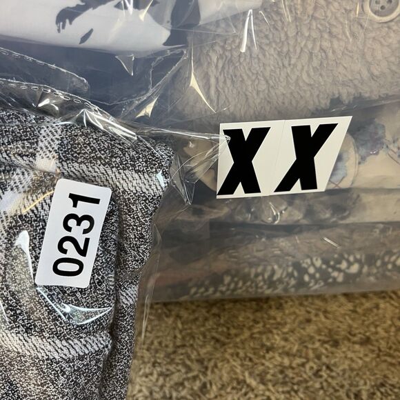 Angie Dress Womens Large Micro Mini Plaid Pockets Shift Mod Retro Gray - Picture 8 of 8